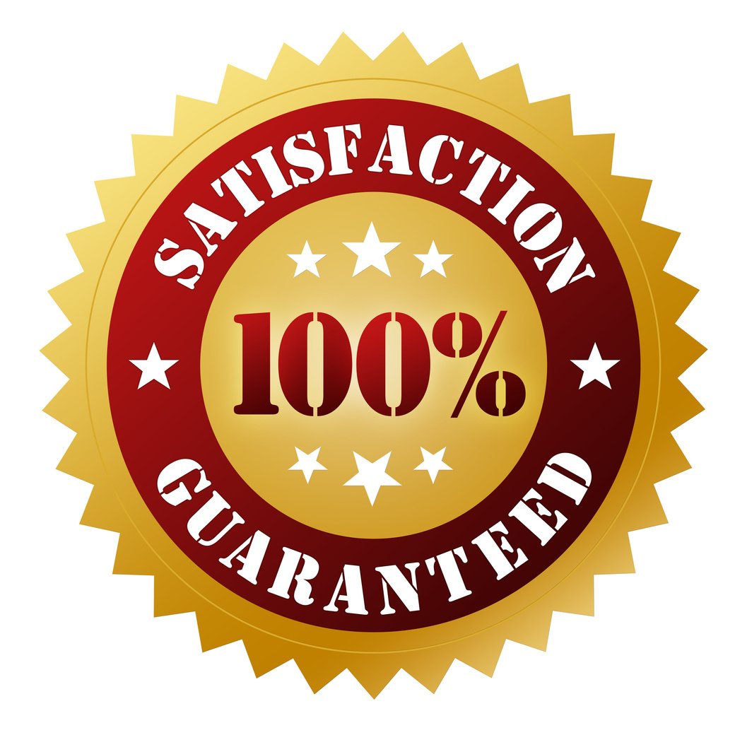 A label used for sales guaranteeing customer satisfaction